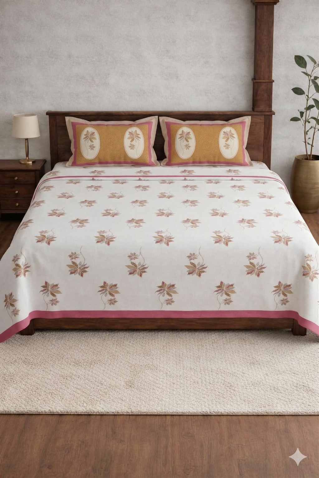 Amruta Designer Soft printed Bedsheet set