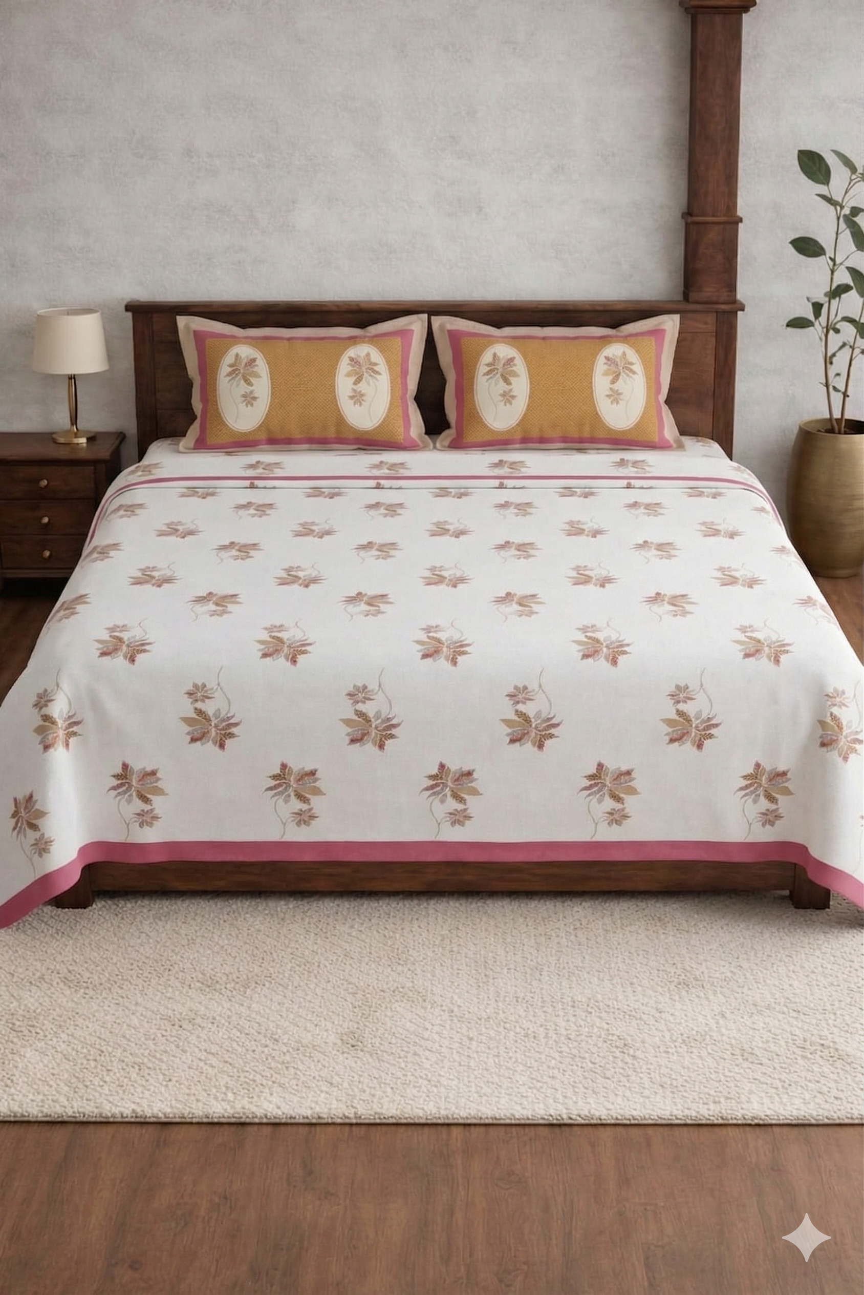 Amruta Designer Soft printed Bedsheet set