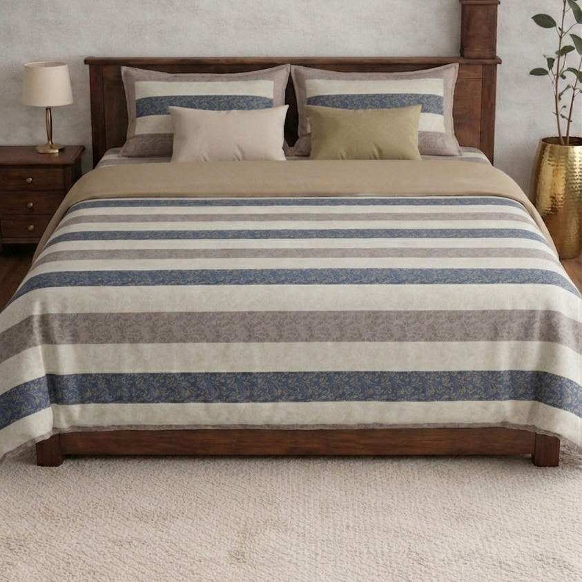 White Pearl Designer Bedsheet Set