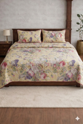 Anokhi Yellow Cotton Bedding Set