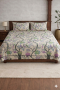 Palmora Floral Printed Designer Bedsheet Set