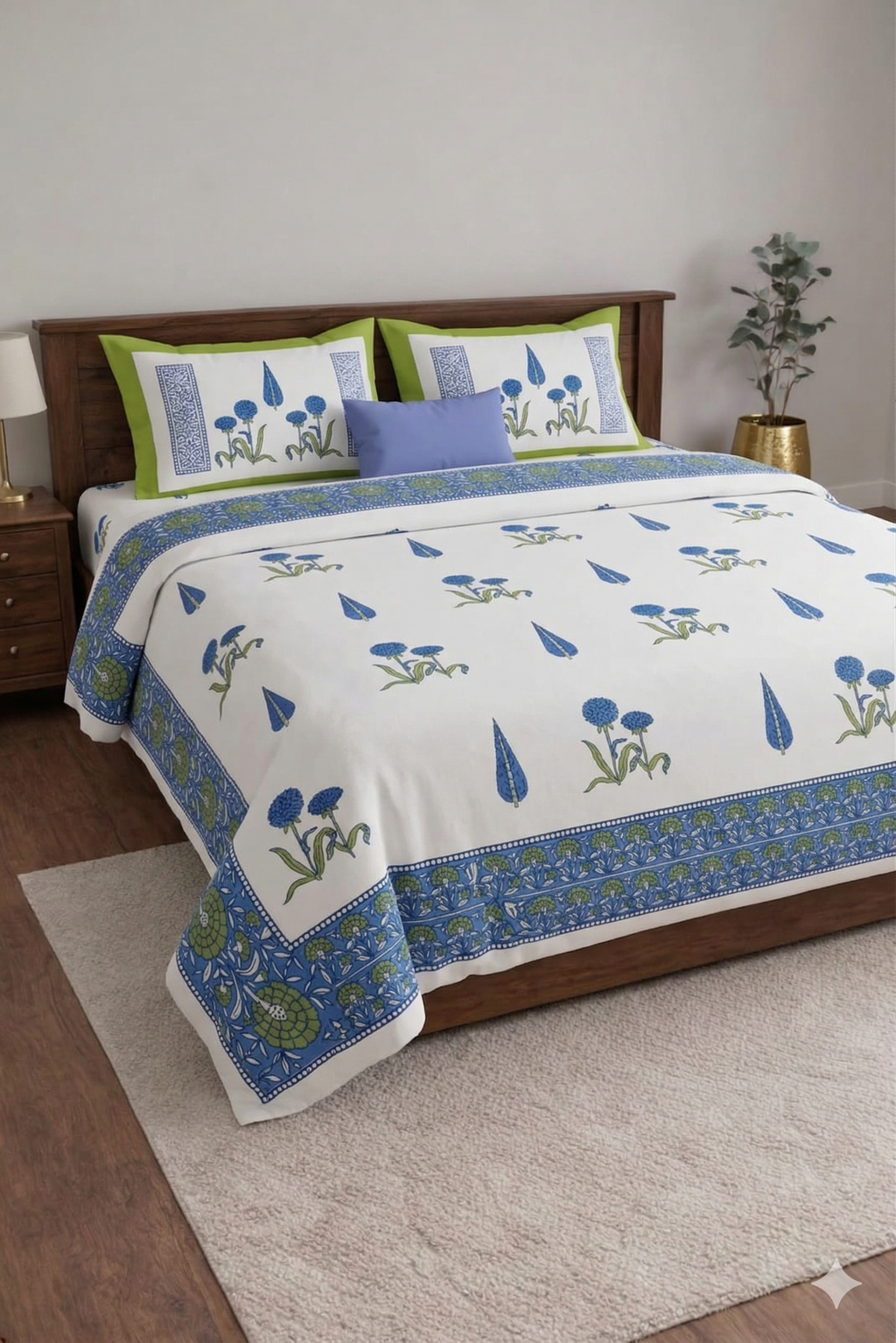 Tulip Rose Designed premium Bedsheet Set