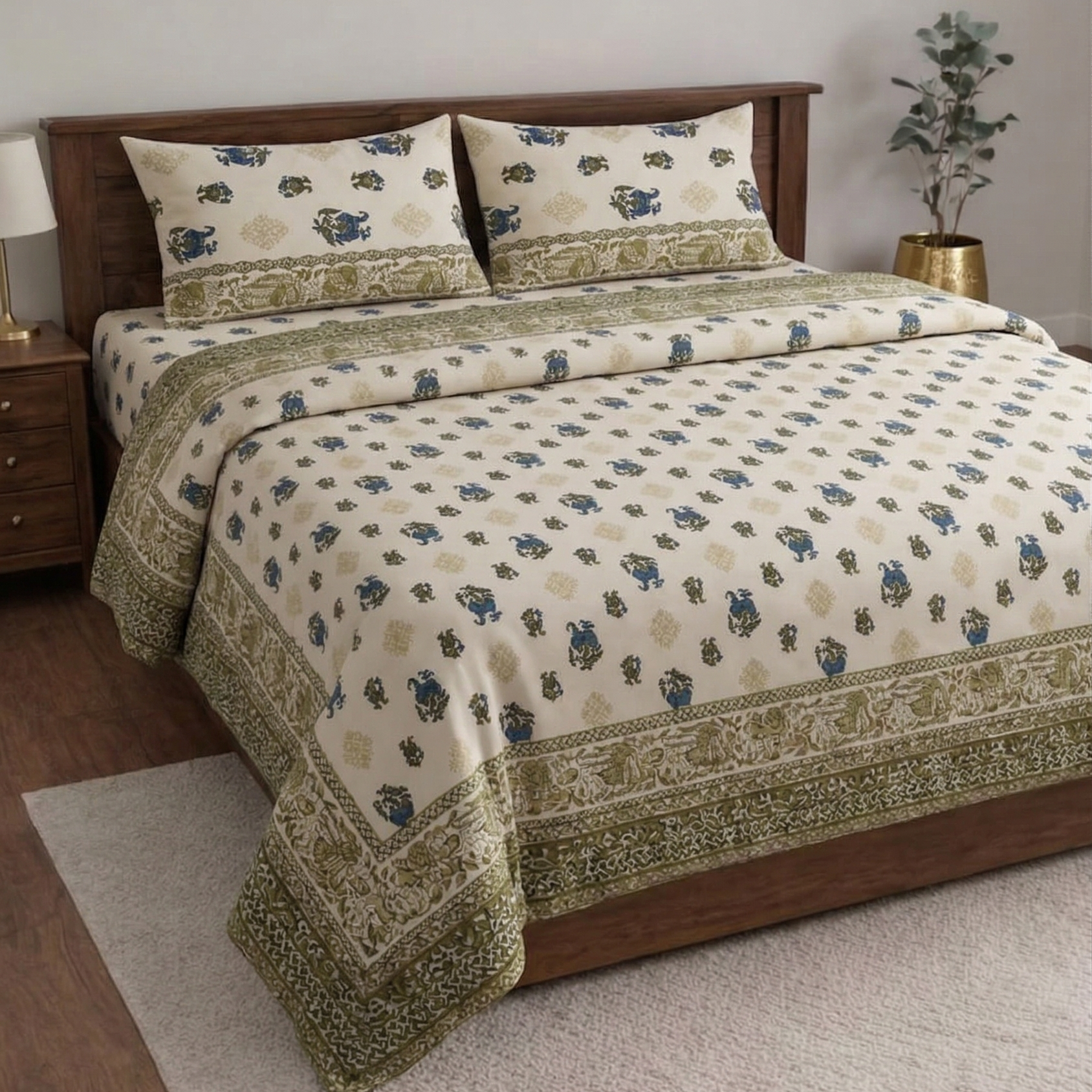 Rajwada Designer Bedsheet Set