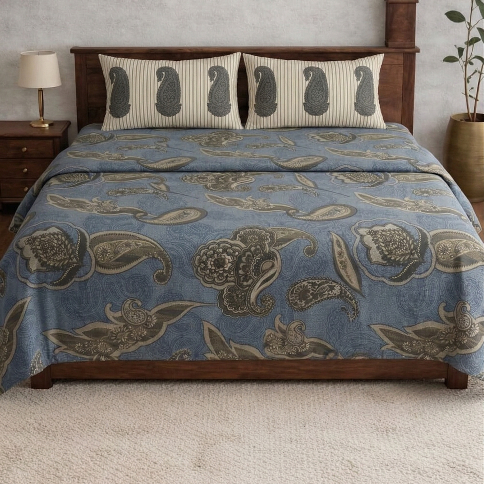 Sonet Floral Printed Bedsheet Set