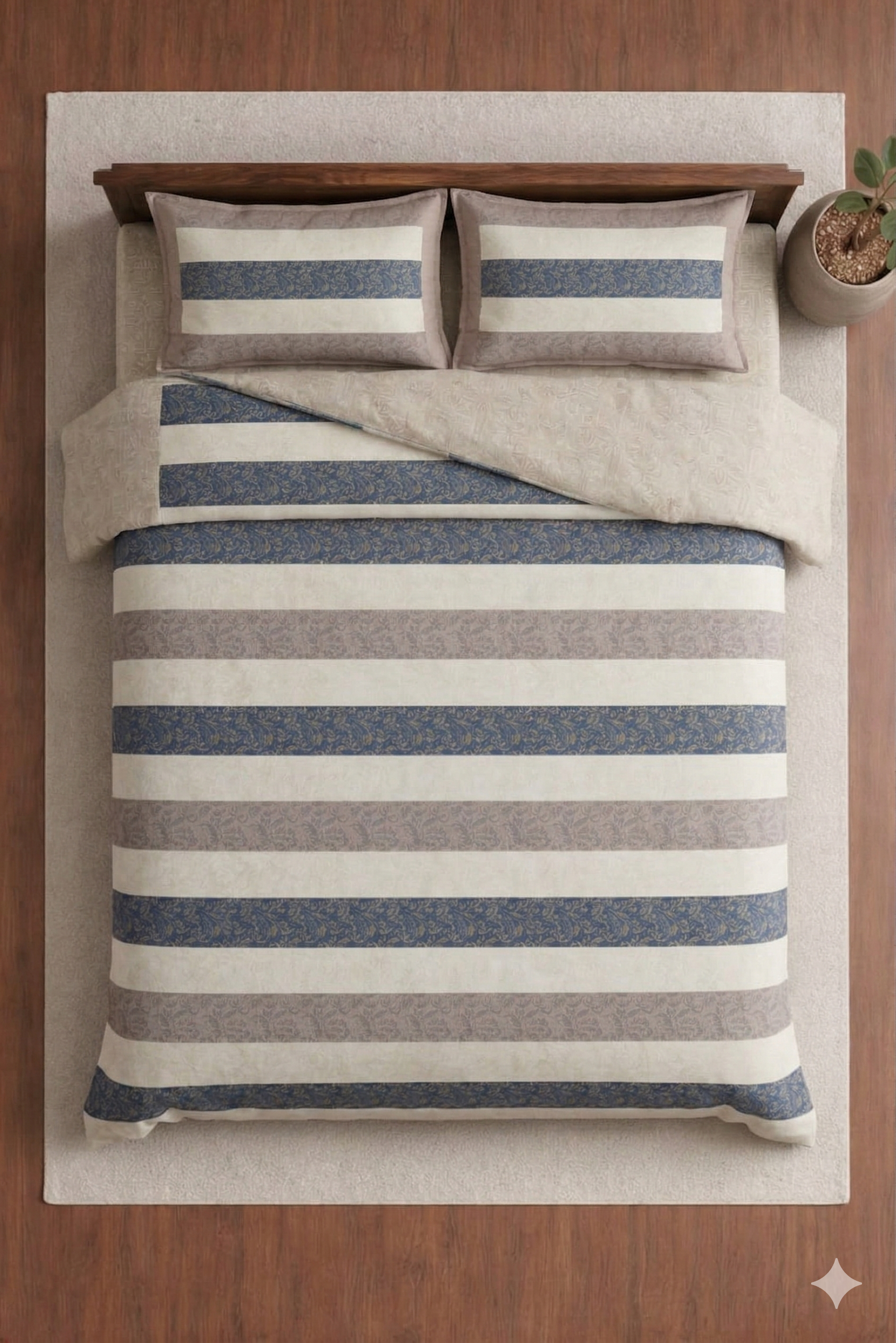 White Pearl Designer Bedsheet Set