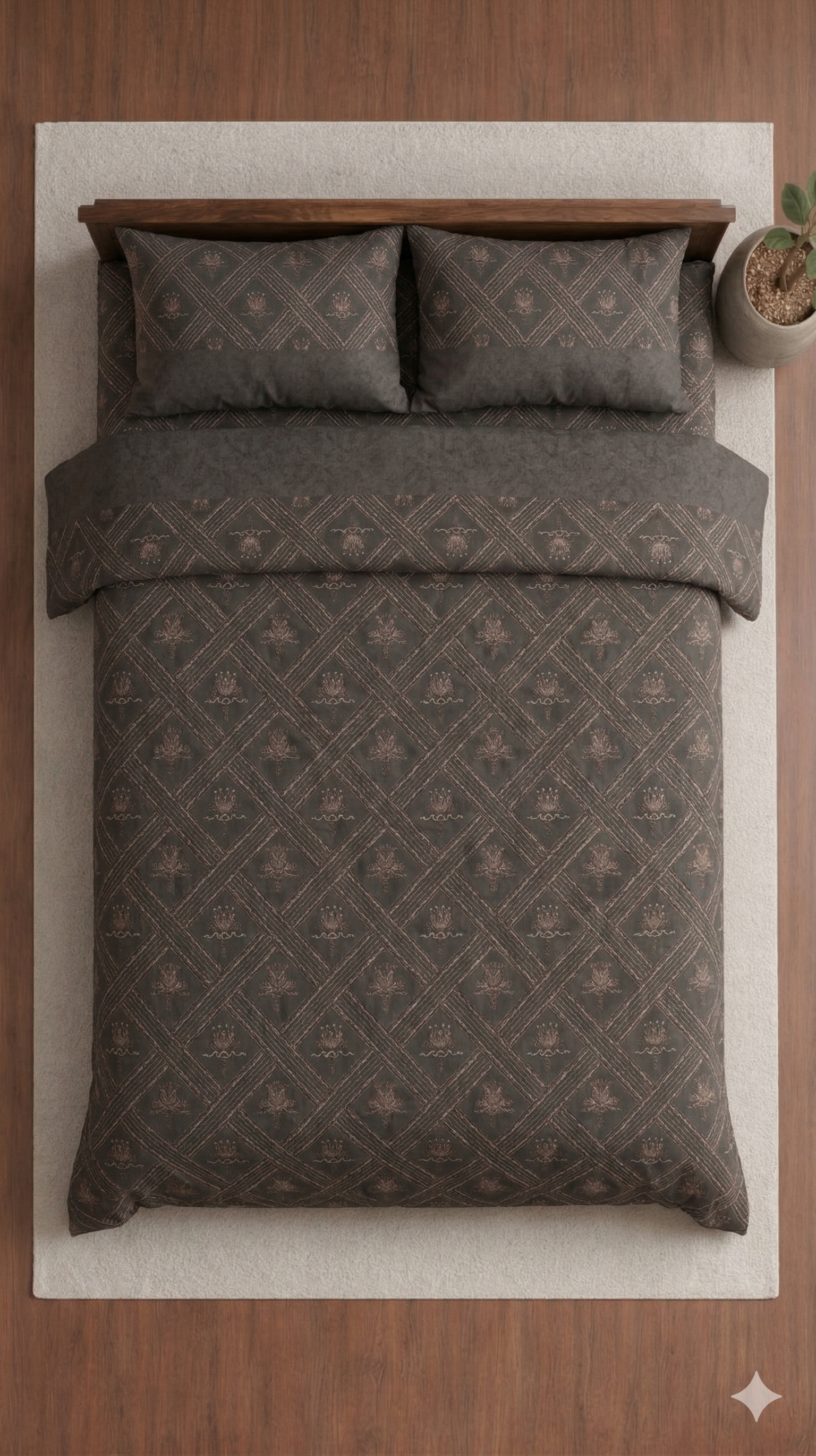 German Meenakari Designed Bedsheet set