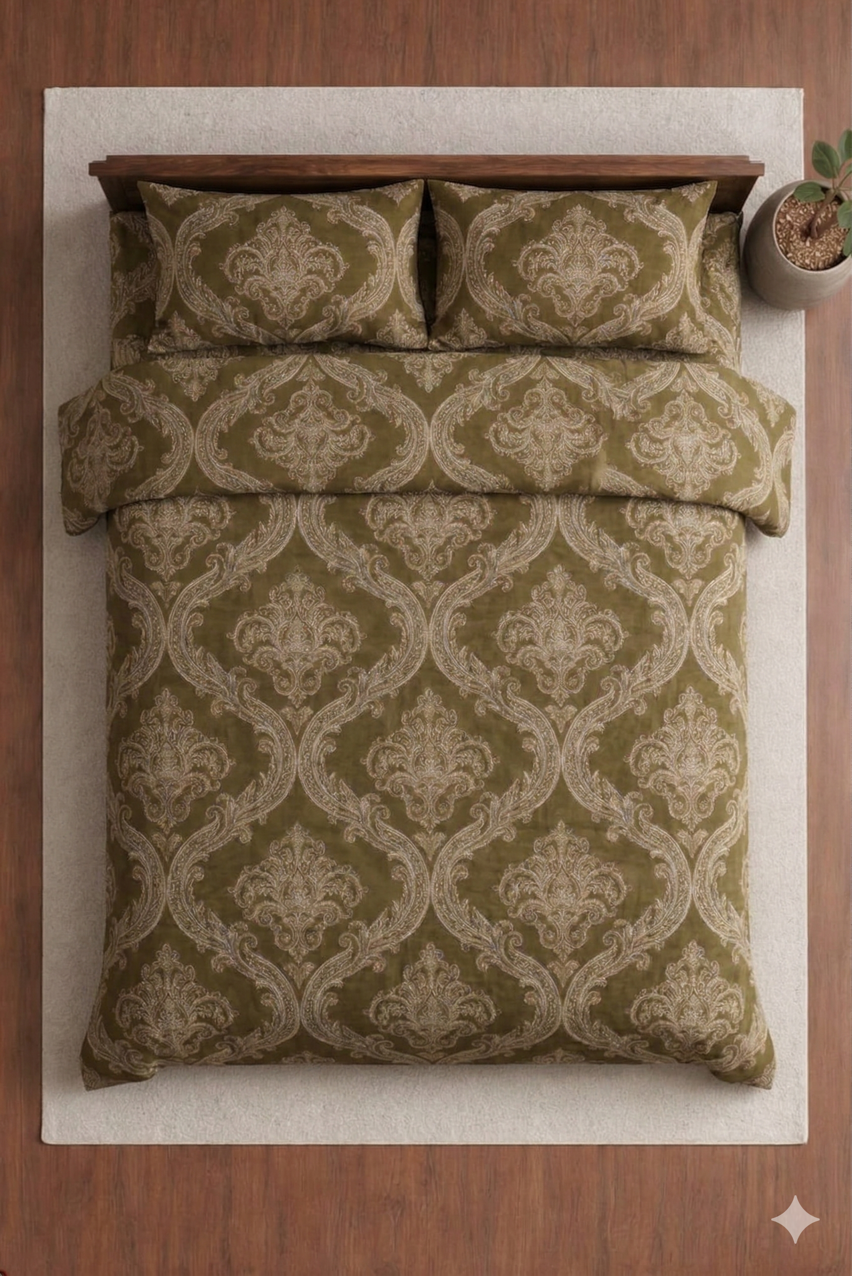 Blue Berry Premium Designer Bedsheet Set
