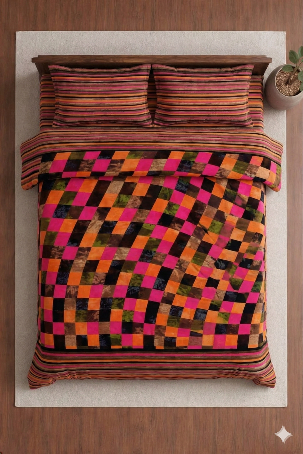 Banarasi Red Bedsheet Set