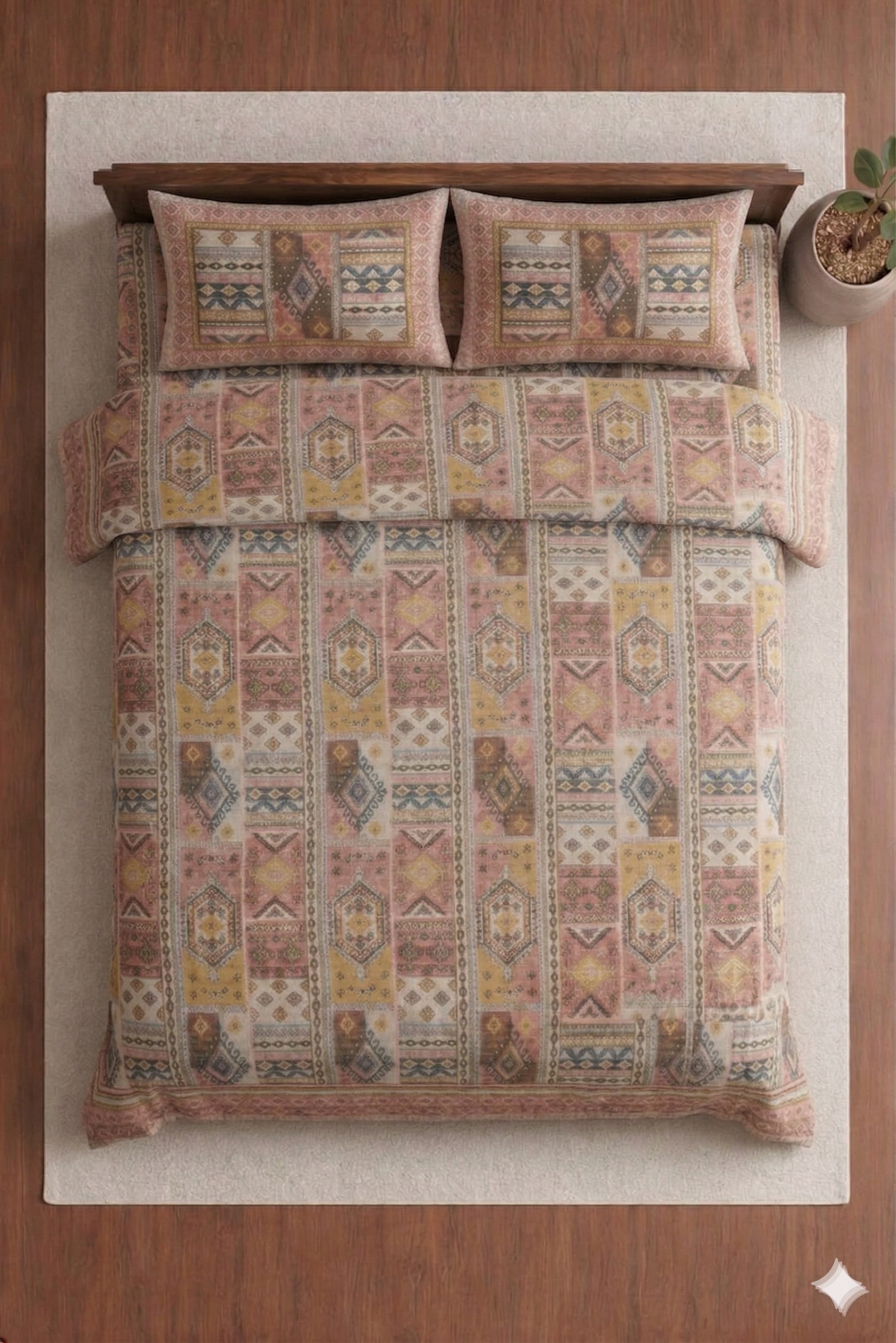 Jhankar-Designer Soft printed Bedsheet