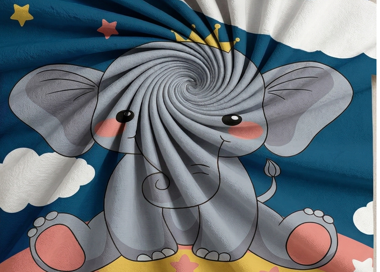 Cherry Kidz Elephant Themed Bedsheet Set