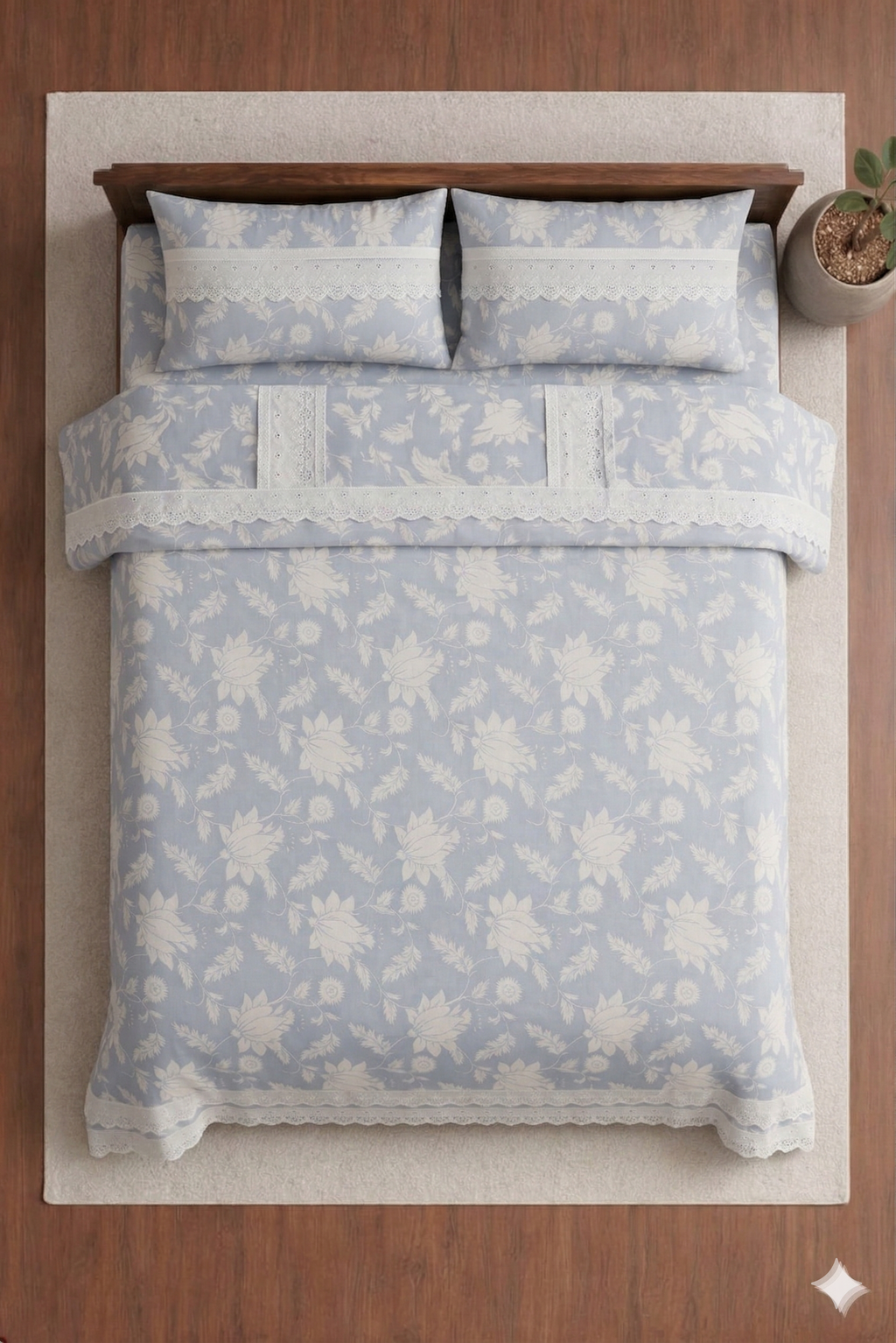 Anokhi Premium Blue Bedding Set