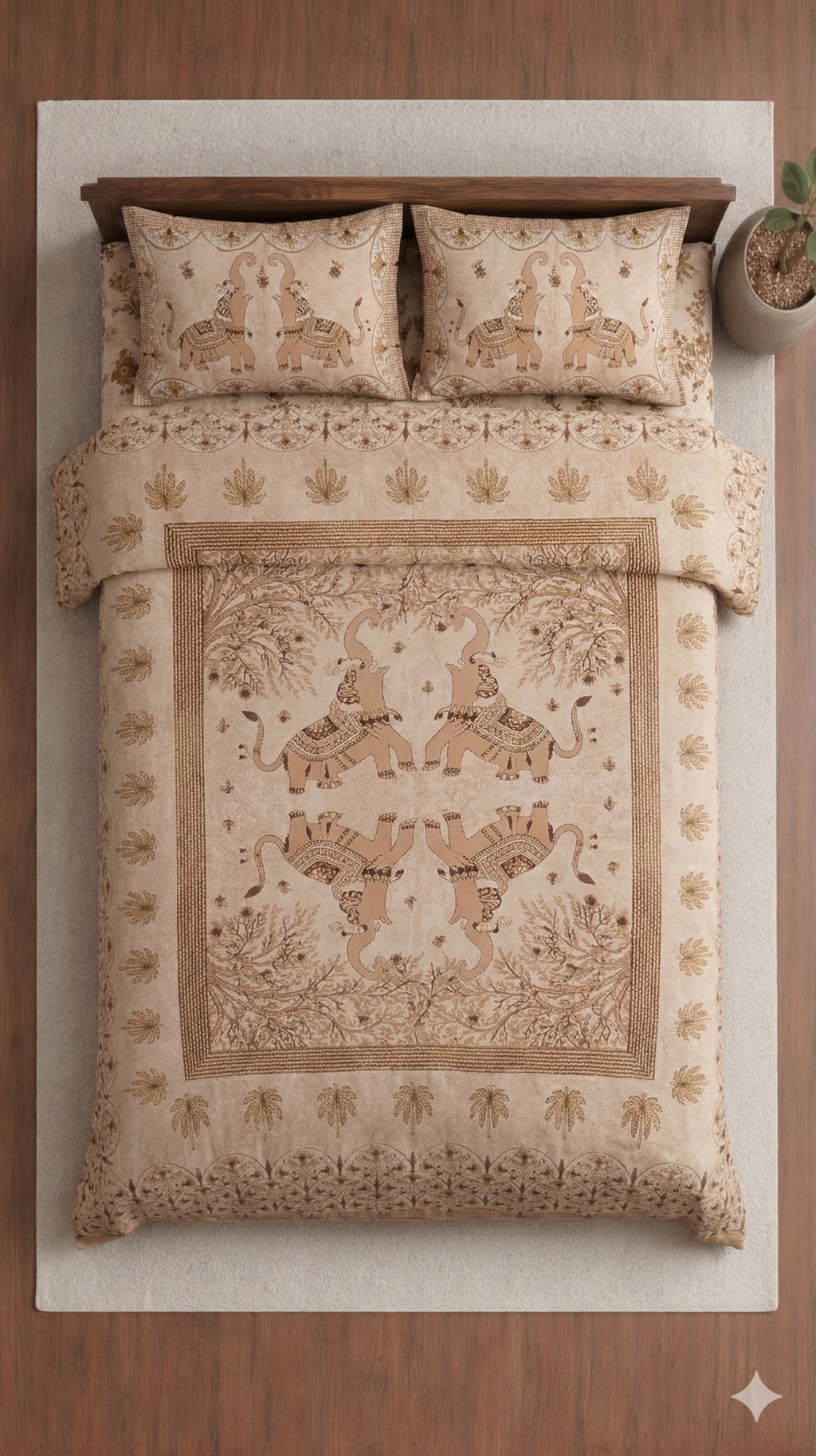 Jhankar Designer printed Bedsheet Set