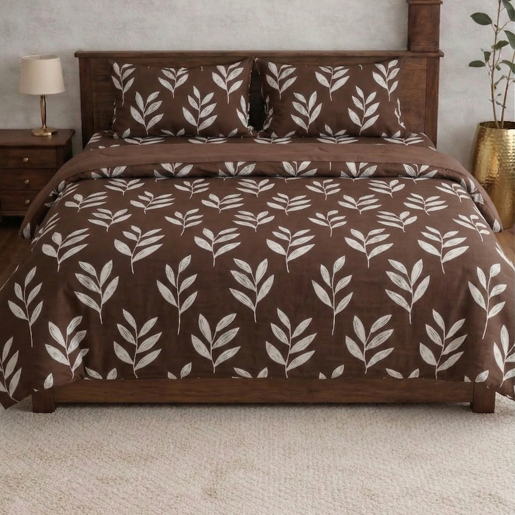 White Pearl Designer Bedsheet Set