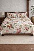 Anokhi white Cotton Bedding Set