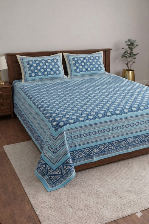 Alexa Designer Soft Printed Double Bedsheet
