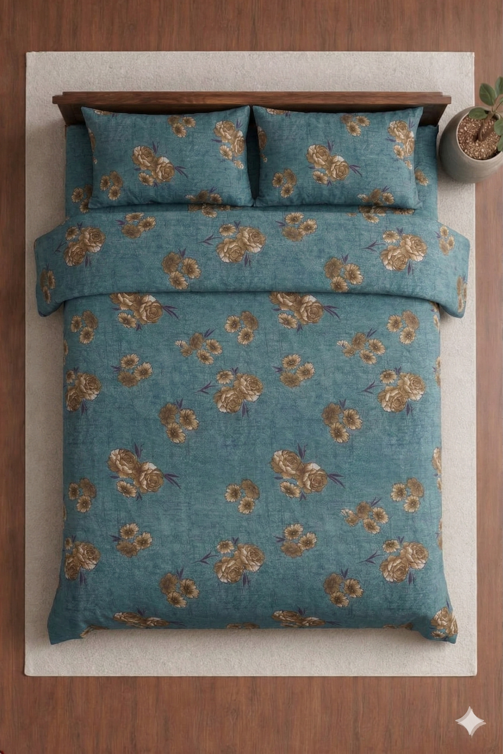 Sonet Floral Printed Bedsheet Set