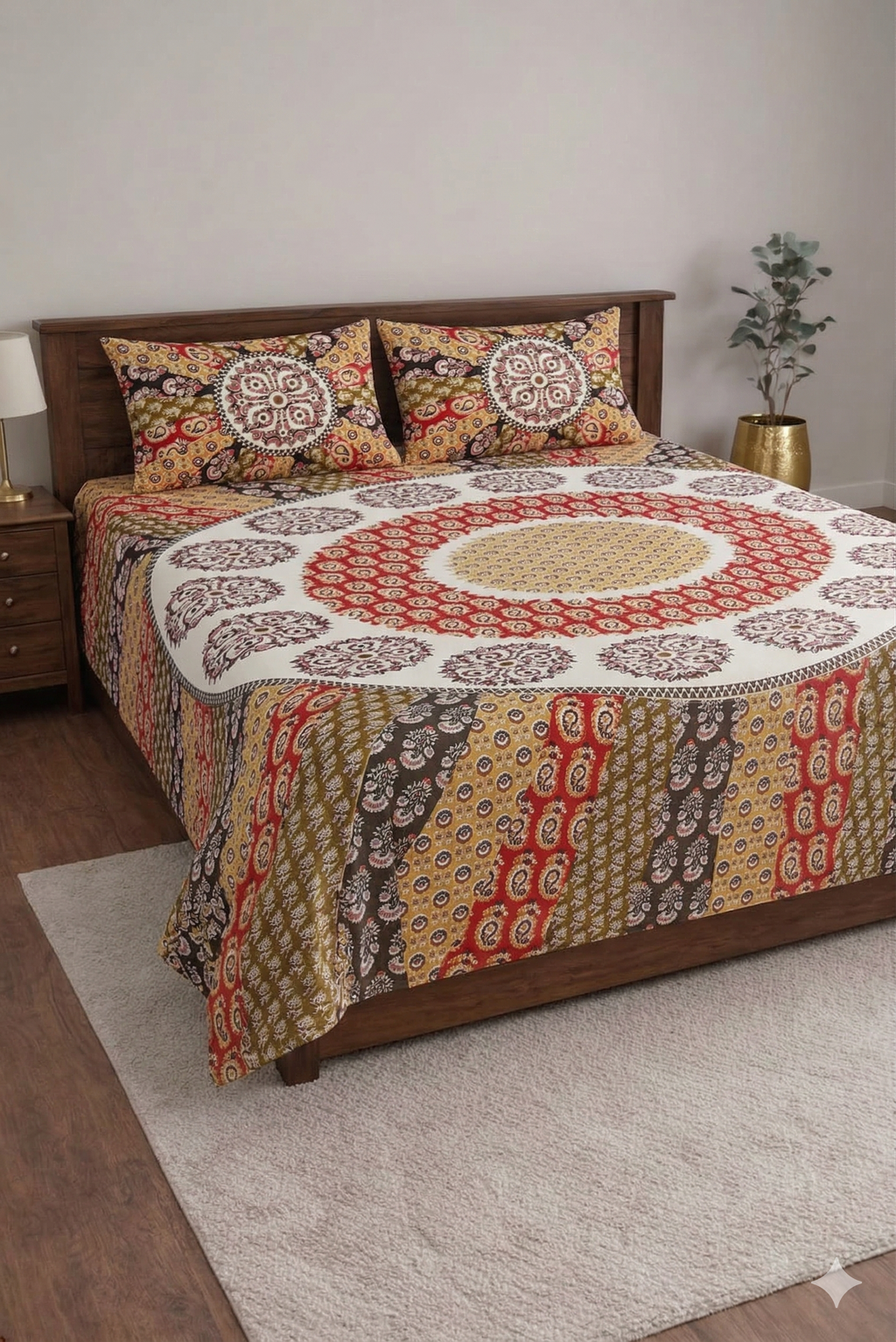 Jhankar-Designer Soft printed Bedsheet