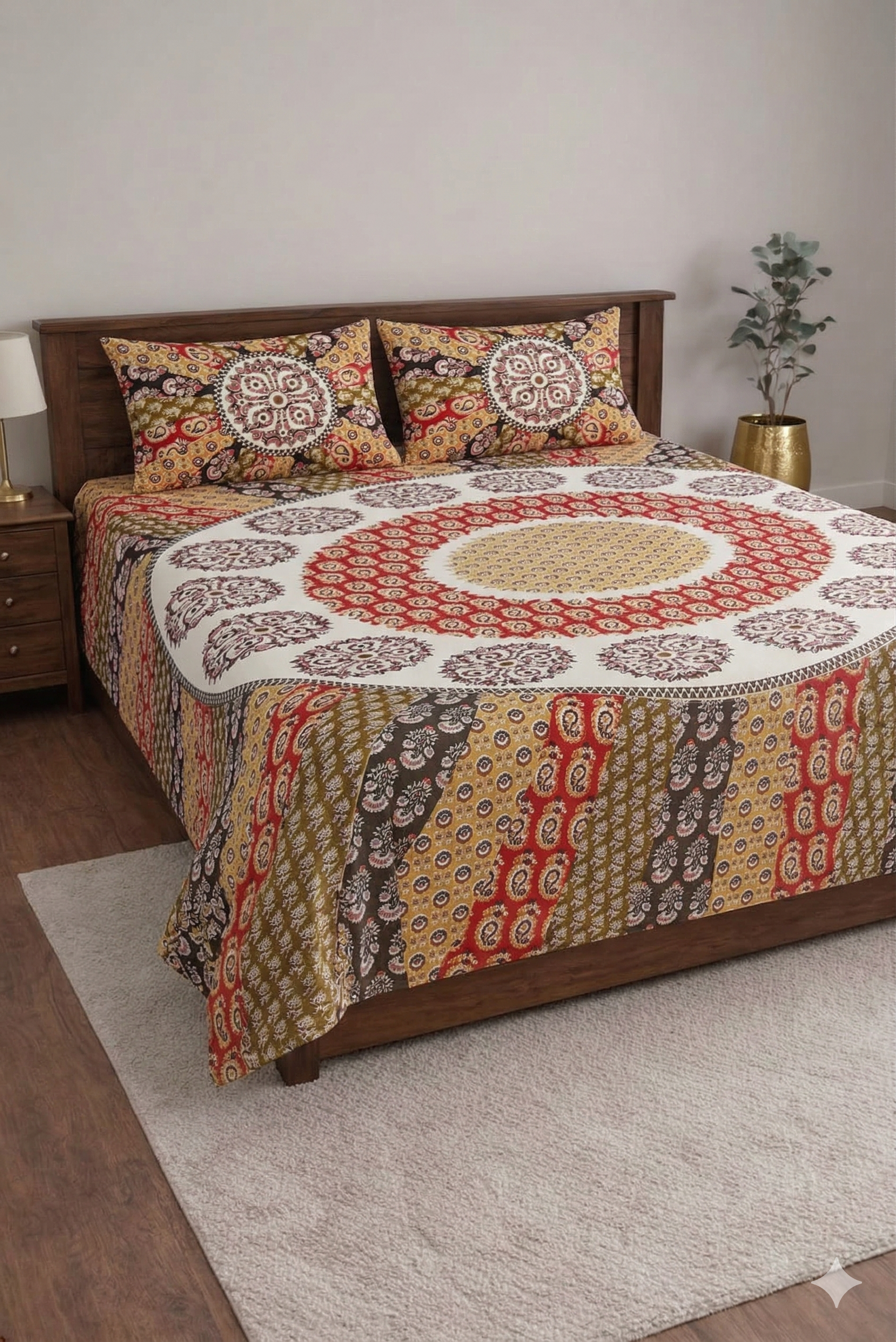 Jhankar-Designer Soft printed Bedsheet