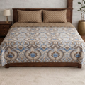 Solitaire Traditionally Designed Banarasi look premium Bedsheet set