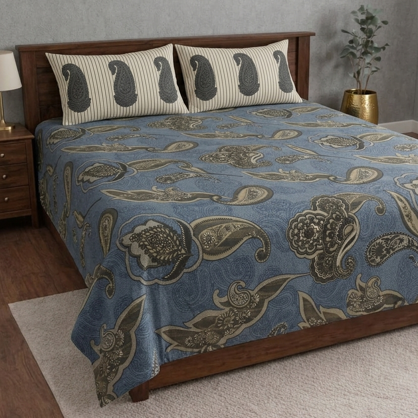 Sonet Floral Printed Bedsheet Set