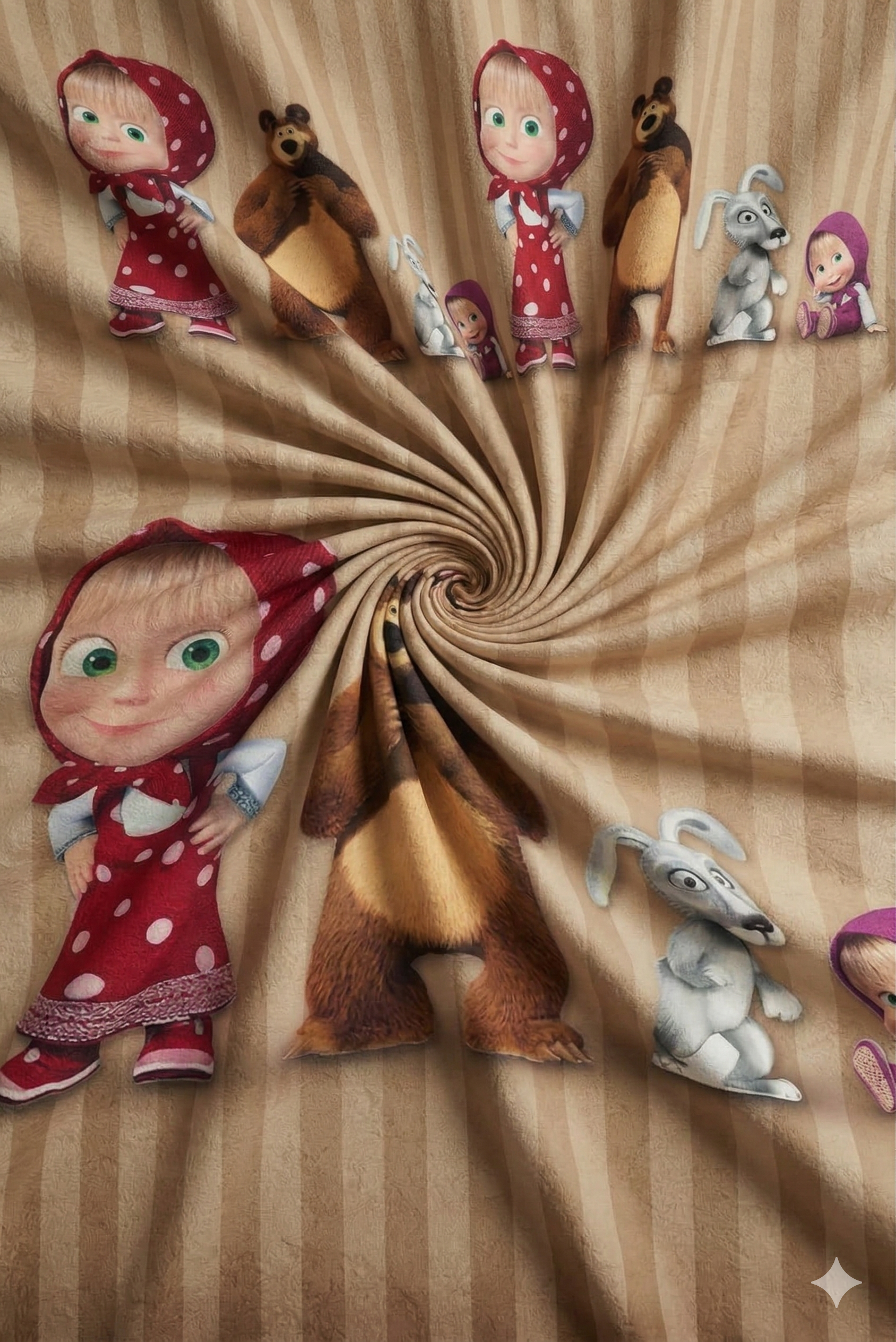 Cherry Kidz Digital Bear Cartoon Bedsheet set