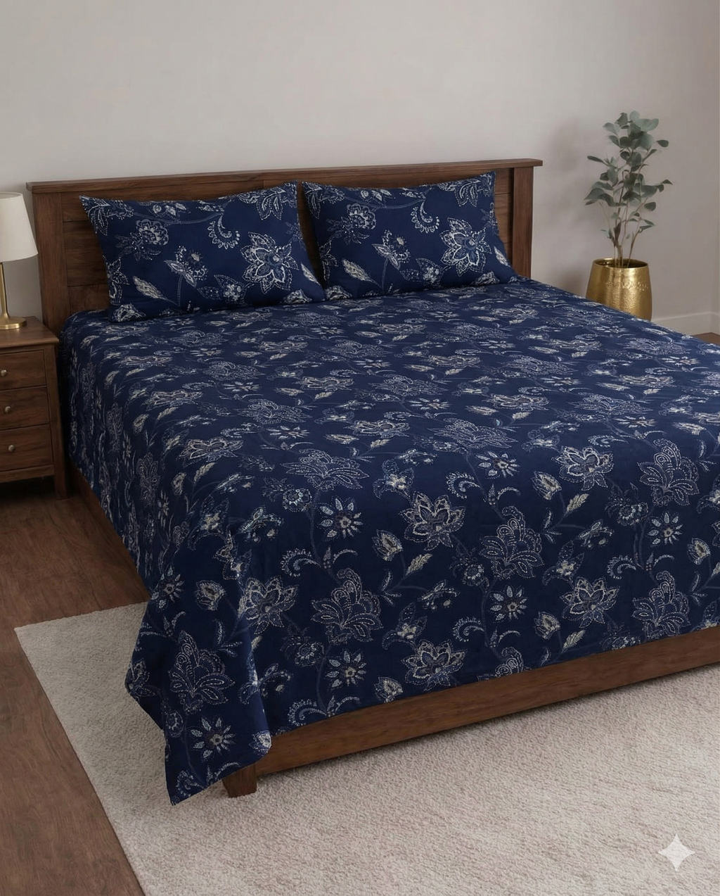 Italian Meenakari Designed Bedsheet set