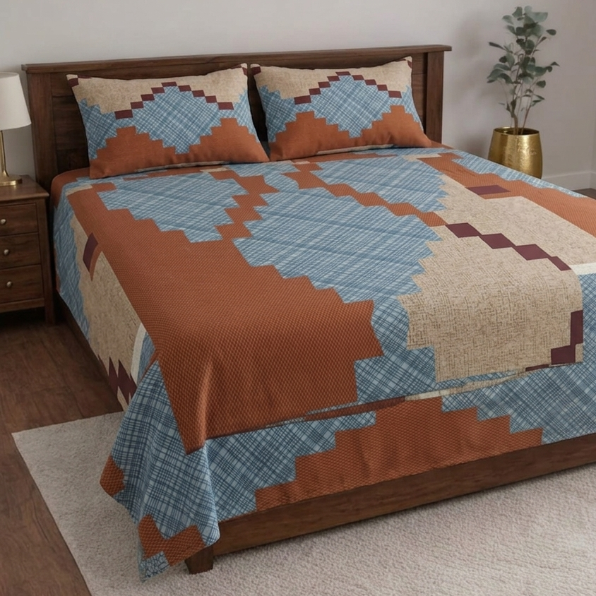 Sonet Floral Printed Bedsheet Set
