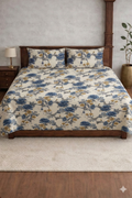 Palmora Floral Printed Designer Bedsheet Set