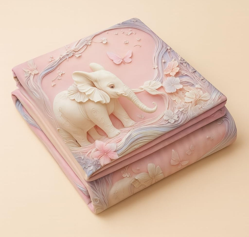 Digital 7D Elephant Bedsheet set