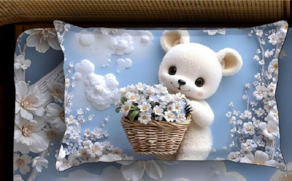 7D Printed Teddy Ultra Soft Single Bed AC Quilt for Cozy Sleep