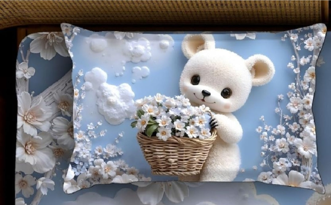 7D Printed Teddy Ultra Soft Single Bed AC Quilt for Cozy Sleep