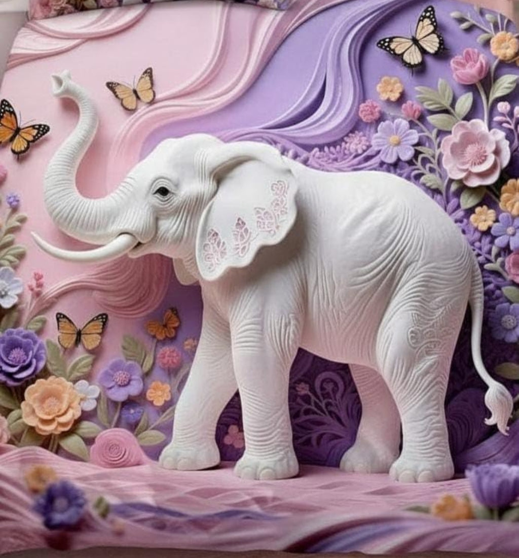 Ultra Smooth Digital 7D Elephant Bedsheet set