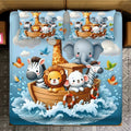 Ultra Smooth Digital 7D Animals Bedsheet set