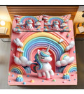 Ultra Smooth Digital 7D Unicorn Bedsheet set