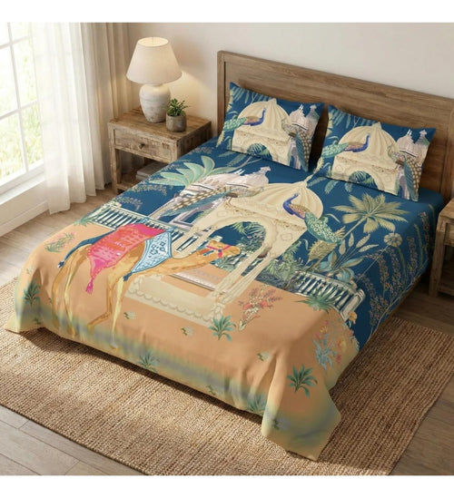 Bachpan 7D Camel Bedsheet Set