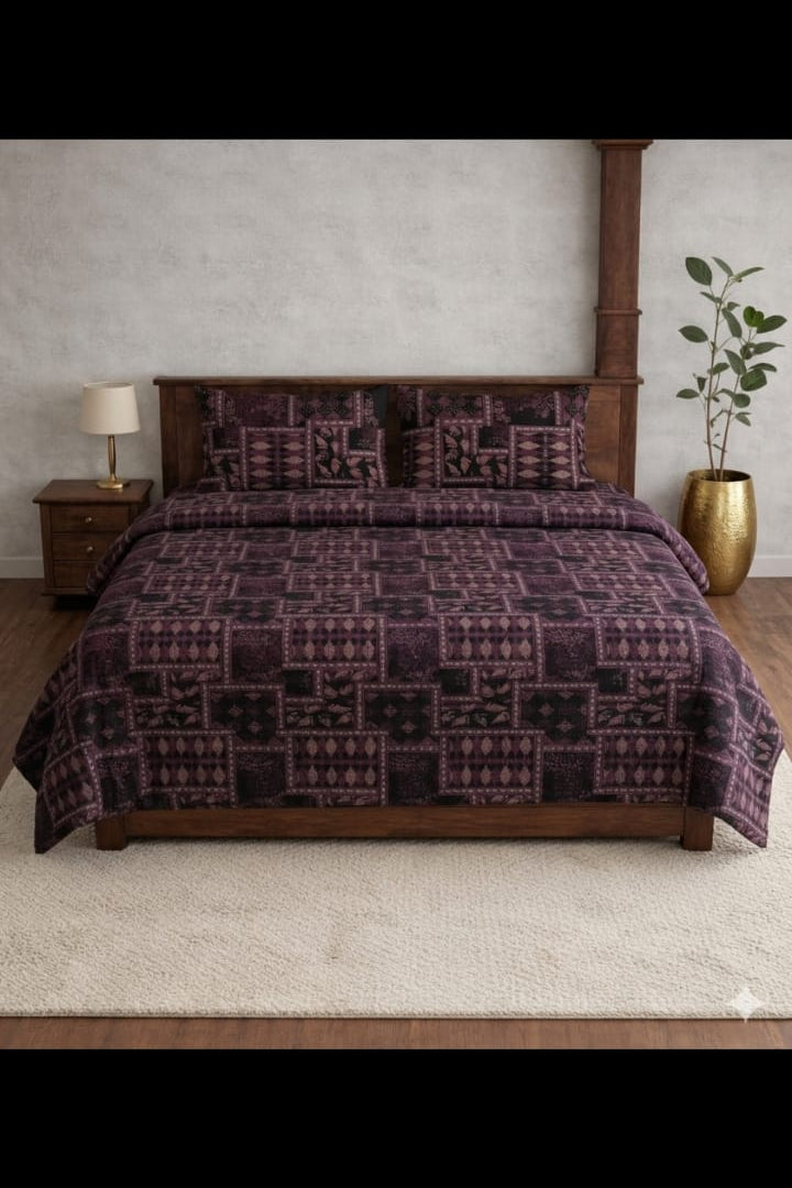 Italian Meenakari Designed Bedsheet set