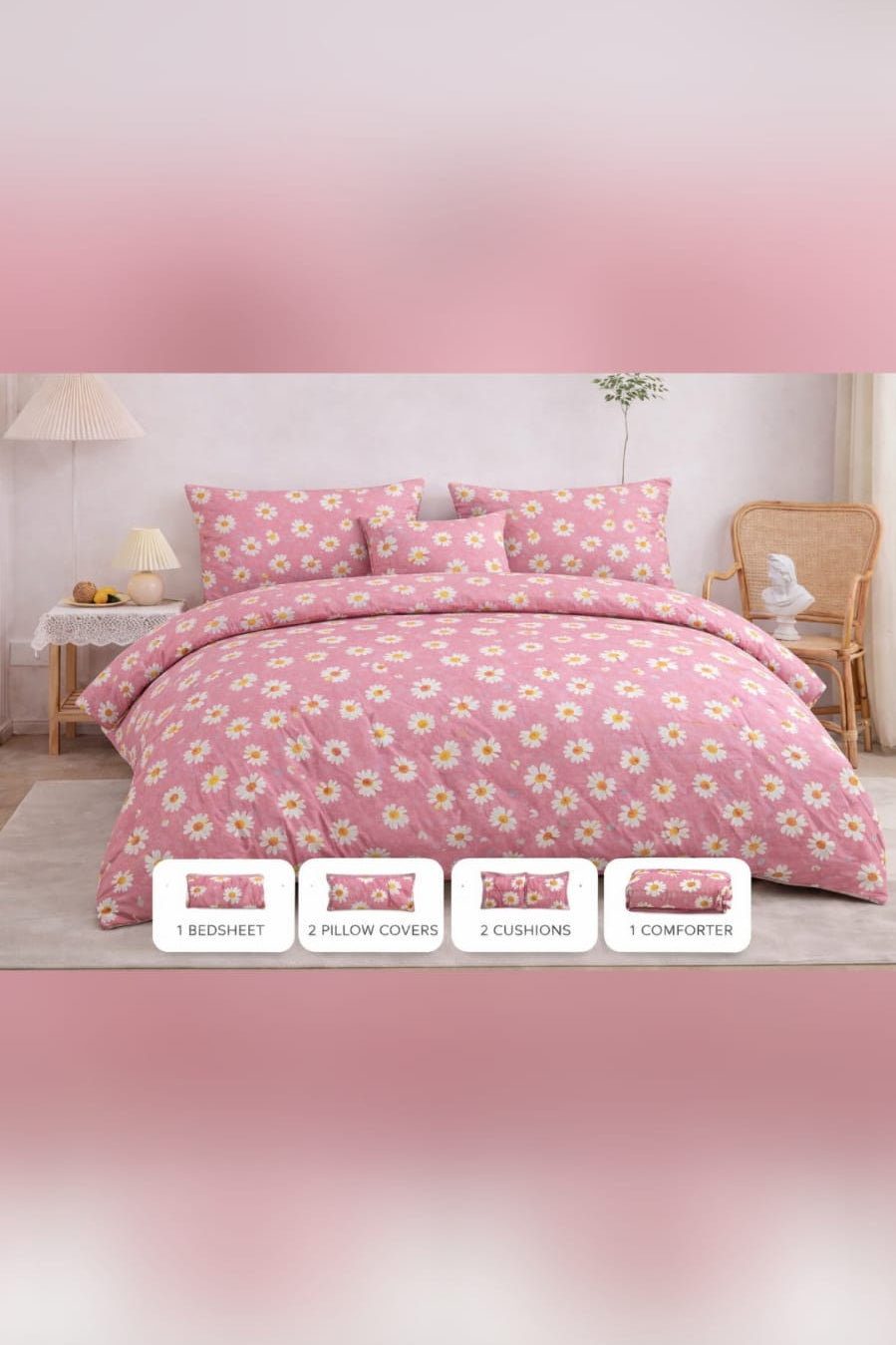 Soft feel 6Pc Bedding set