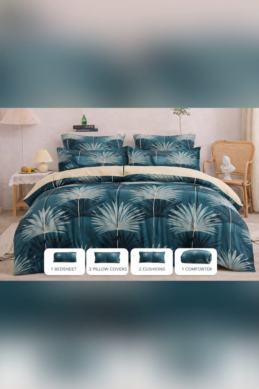 Soft feel 6Pc Bedding set