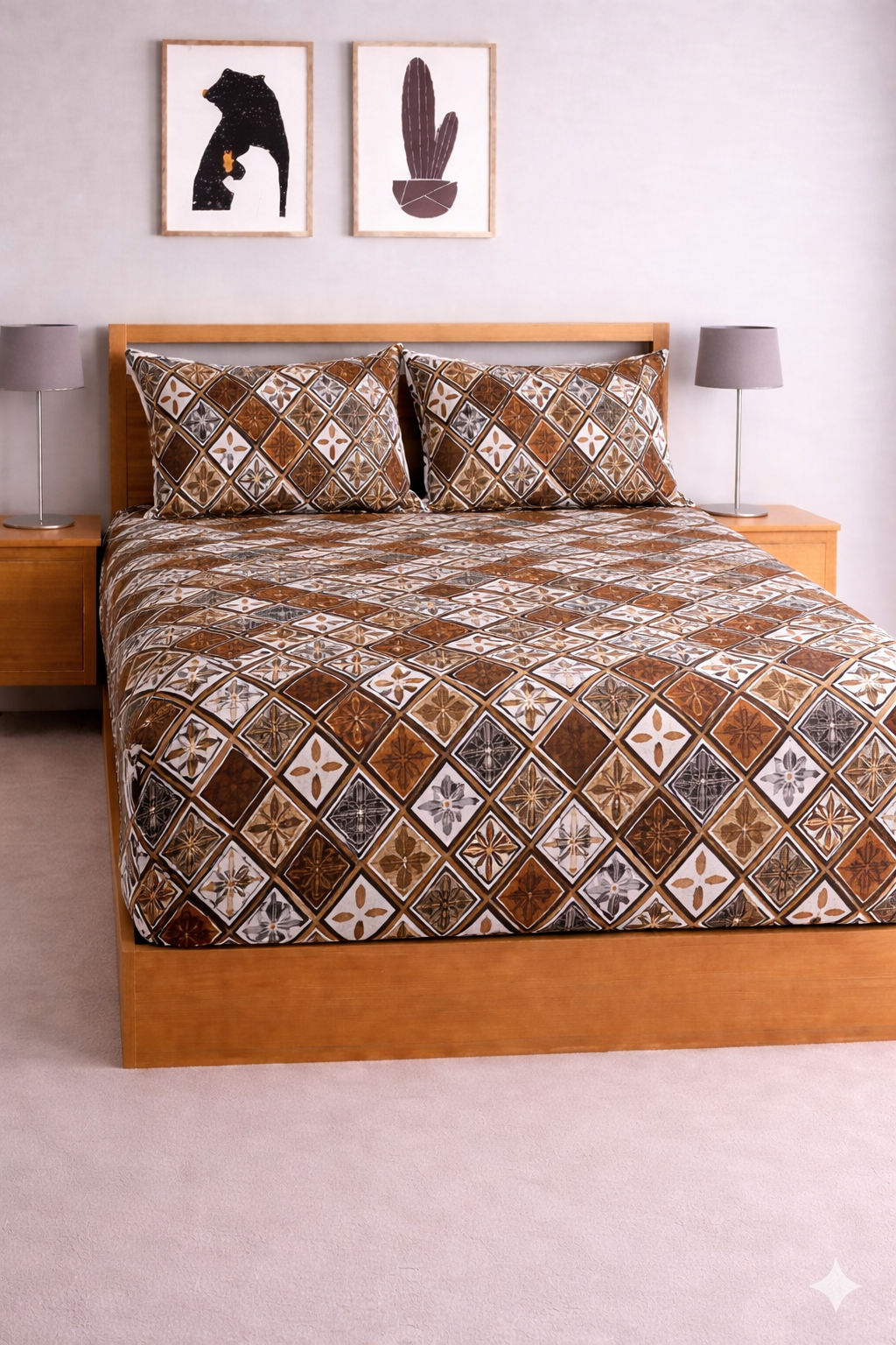 Magnet Soft Digital Elastic Fitted Bedsheet