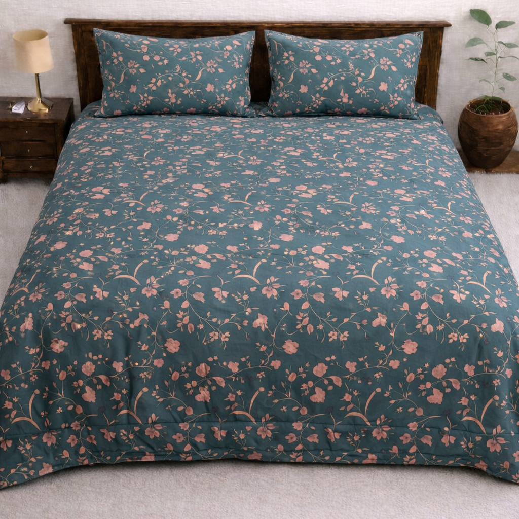 Unique Floral Bedsheet Set