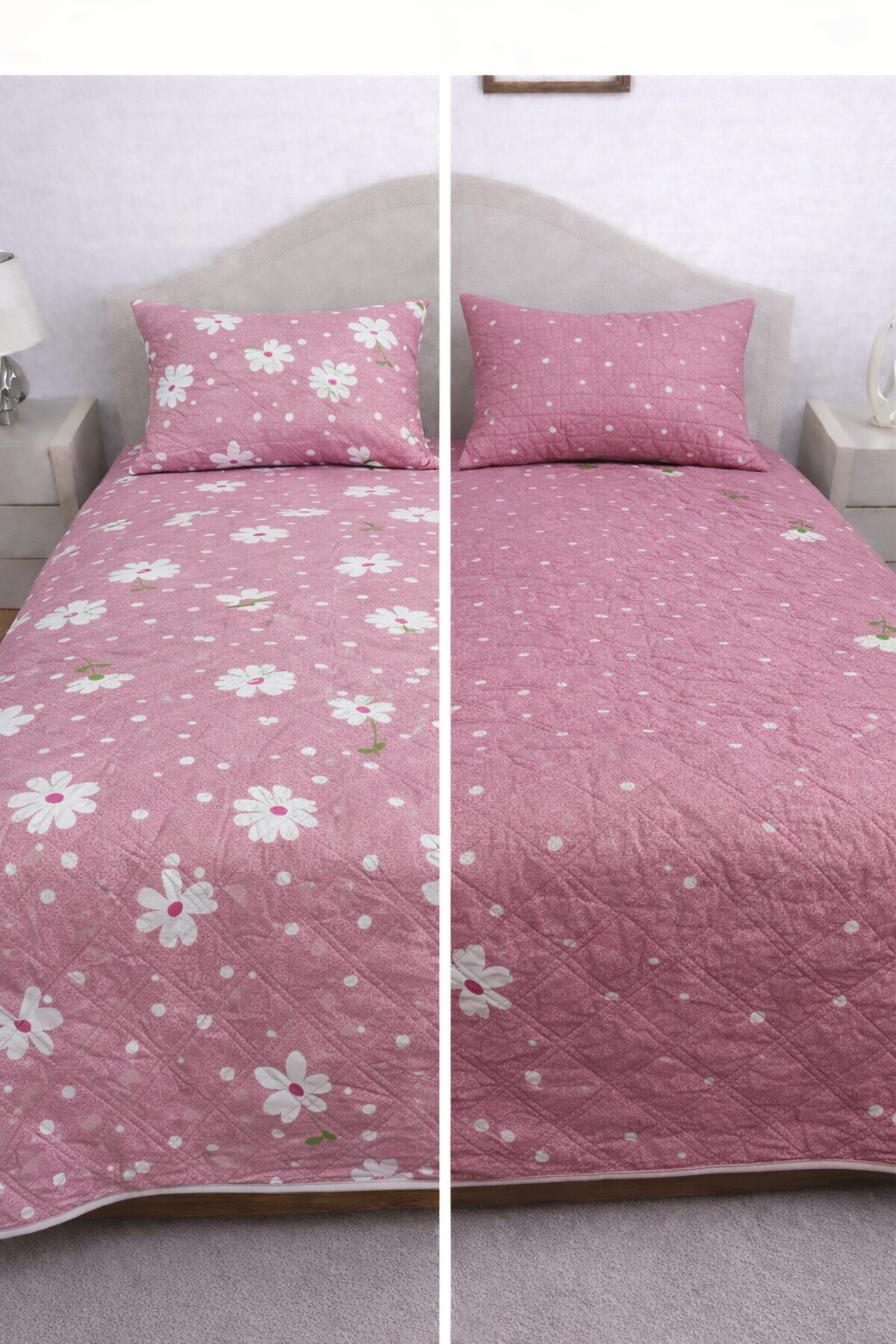 Reversible Double Sided Quilted Bedcover