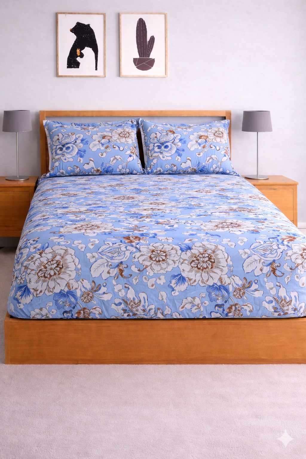Magnet Soft Digital Elastic Fitted Bedsheet