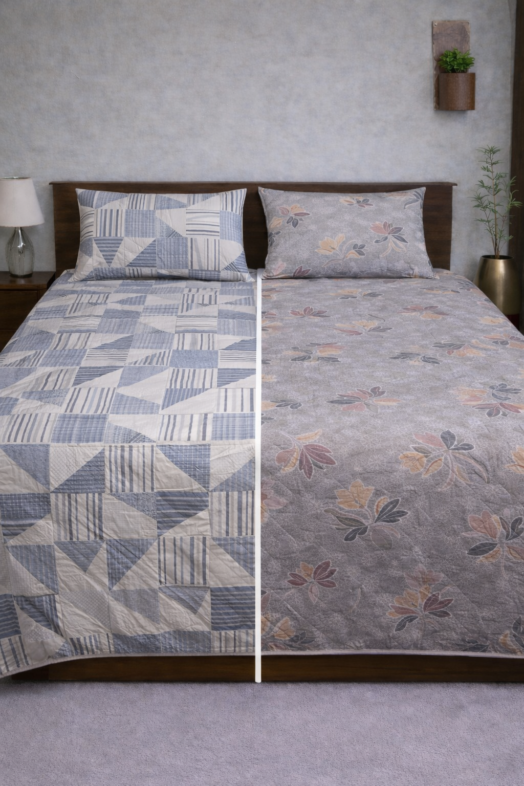 Reversible Double Sided Bedsheet Set