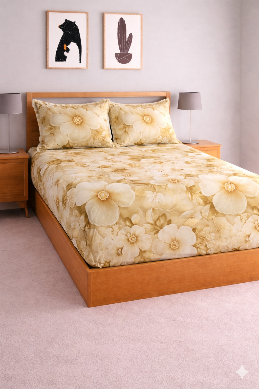 Starfit- Digital Printed Elastic Fitted Bedsheet set