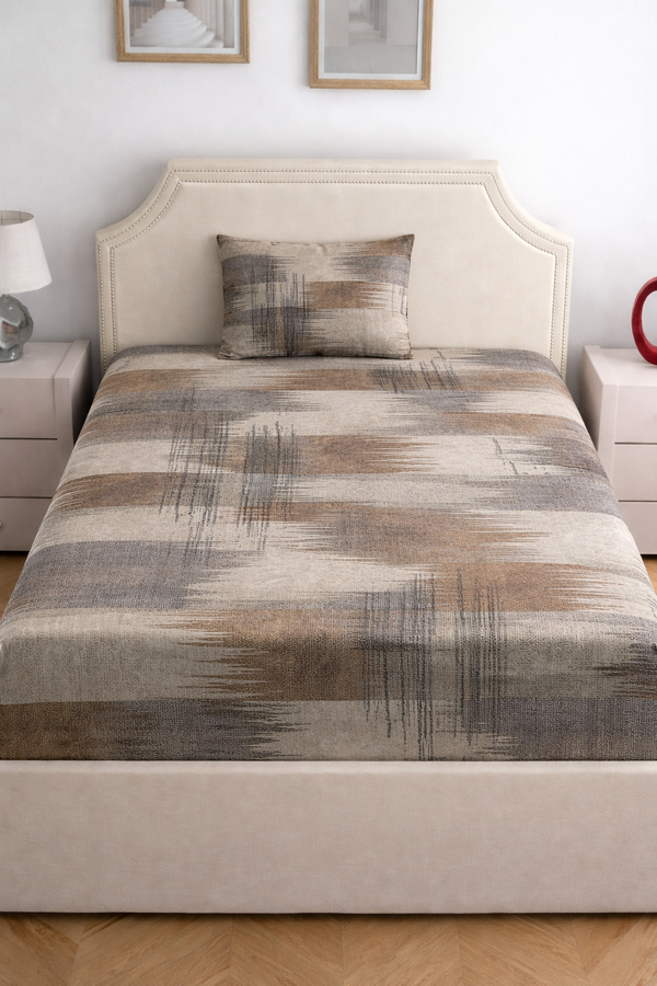 Sonet Designer Printed Single Bedsheet Set