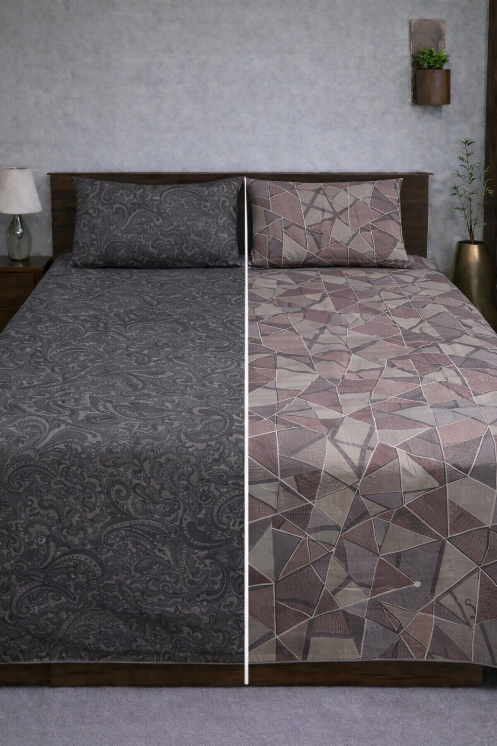 Reversible Double Sided Bedsheet Set