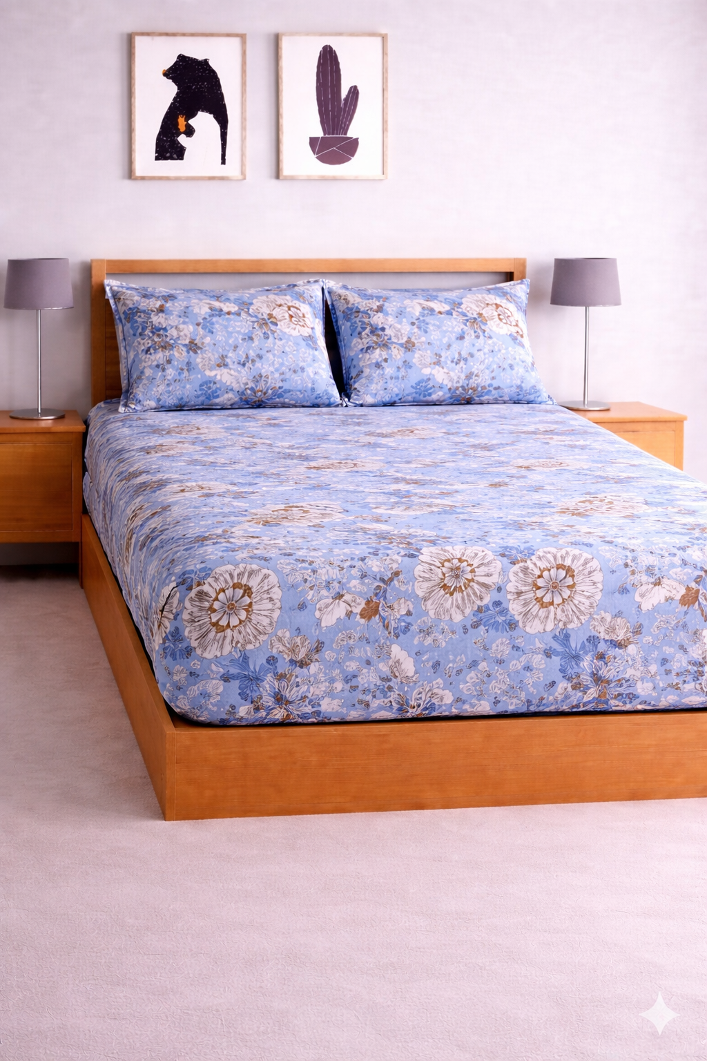 Magnet Soft Digital Elastic Fitted Bedsheet