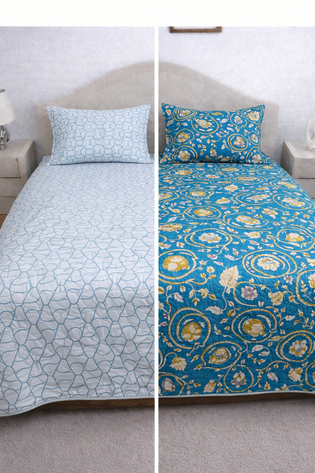 Reversible Double Sided Quilted Bedcover