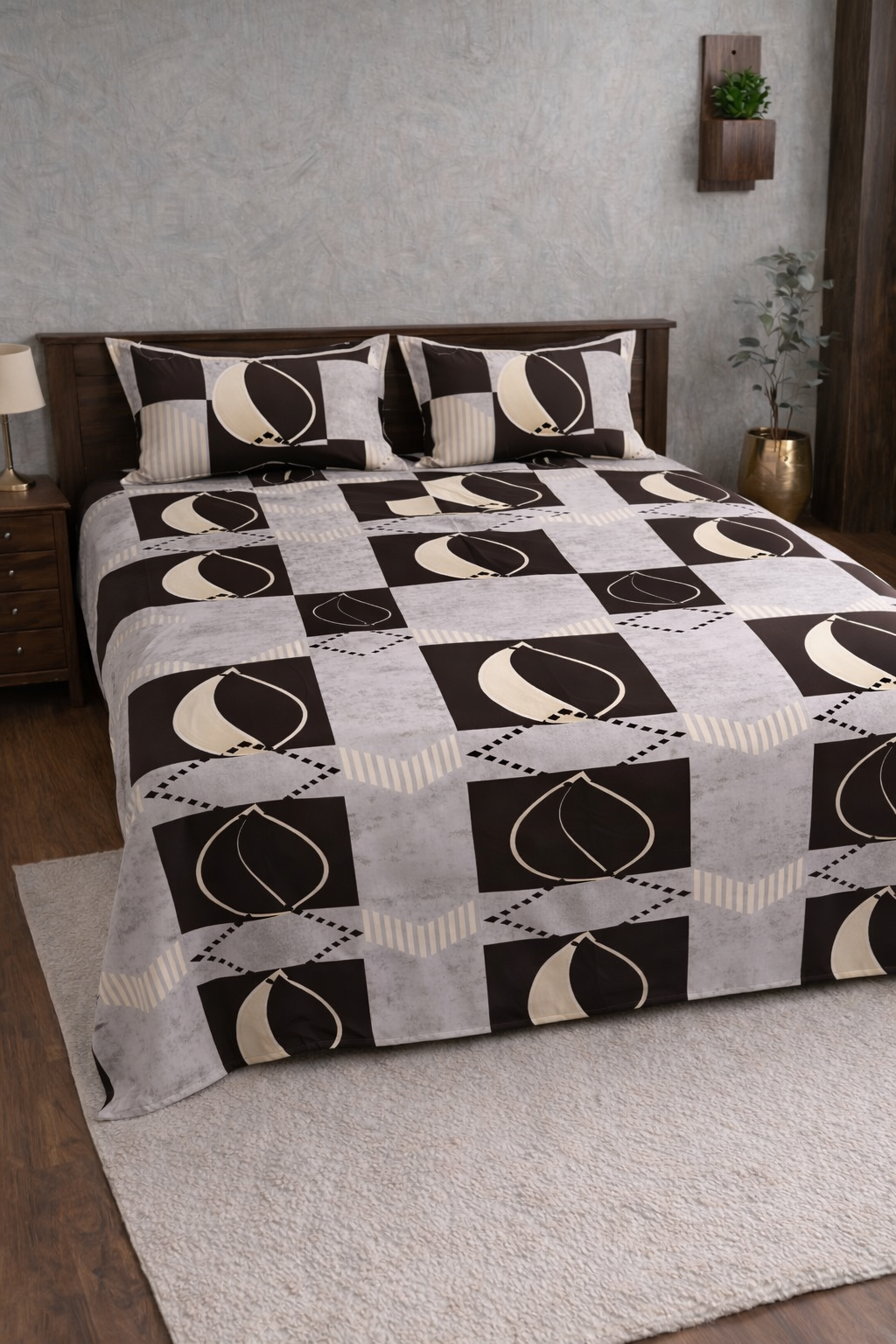 Murphy King Designer Print Bedsheet Set