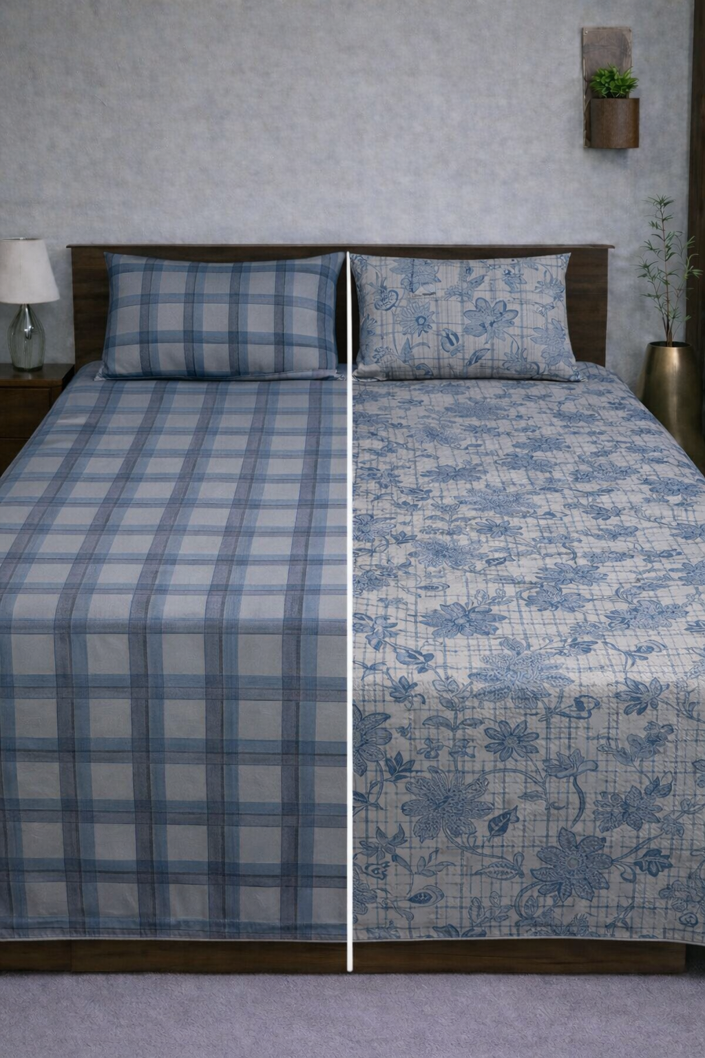 Reversible Double Sided Bedsheet Set